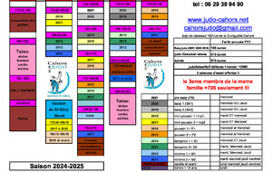 les infos pour la rentrée 2024/2025