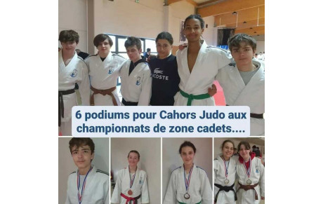 les cadets rapportent 6 podiums !!